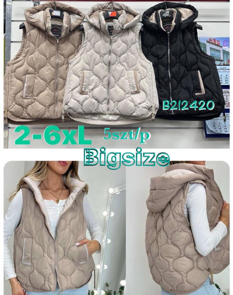 Kamizelka damskie Roz 2XL-6XL, 1 Kolor Paczka 5 szt